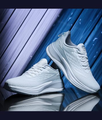 ASIAN NAVIGATOR-02 Light Grey Men's Sports Running Shoes
