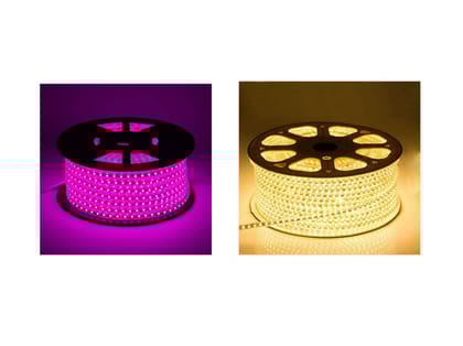IMAGO 500 LEDs 5m Pink, Yellow Rice Lights (Pack of 2)