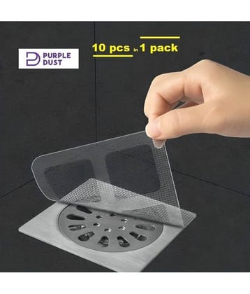 Drain Hair Catcher Waterproof Mesh Stickers (Set of 10)