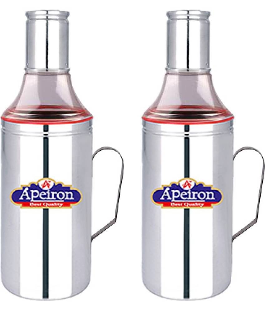 APEIRON Steel Oil Container/Dispenser Set of 2 1000 mL