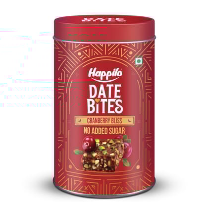 Happilo Premium Date Bites Cranberry Tin 200g