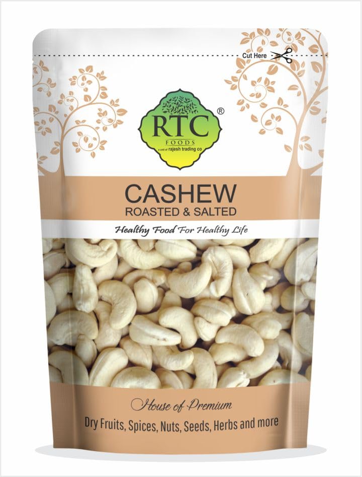 RTC Selected Cashew Whole I Premium Kaju I Dry Fruits I Nuts I Plant based Protein I Gluten Free I Magnesium & Phosphorus Rich I Healthy Snack