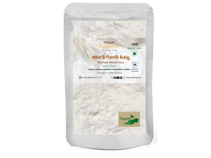 Rajamudi Organics Organic Sharbati Wheat Flour - 1 Kilogram Rajamudi Organics Organic Sharbati Wheat Flour - 1 Kilogram