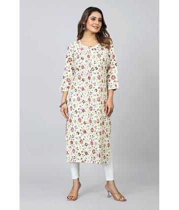 SARRAS Cotton Printed Straight Women's Kurti - Multicoloured ( Pack of 1 )