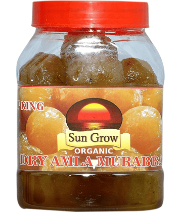 Sun Grow Home Made Organic Dry Amla Murabba (Ingredient: Fenugreek Muskmelon Seeds Cardamom/Elichie) Pickle 1 kg