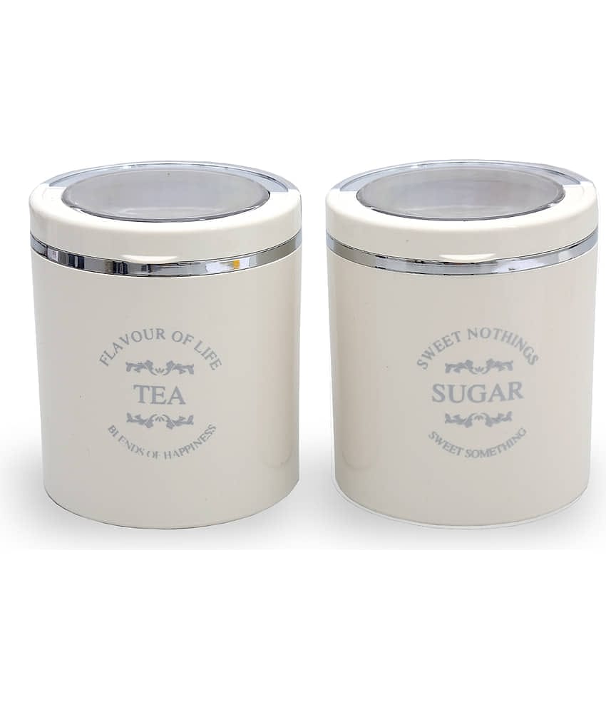 Jaypee Plus Classique 2  Plastic Tea/Coffee/Sugar Container Set of 2 750 mL