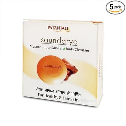 Patanjali Body Cleanser - Saundarya Sandal, 75 g