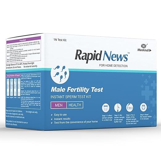 Rapid News Male Fertility Instant Sperm Test Kit 1N Test Kit