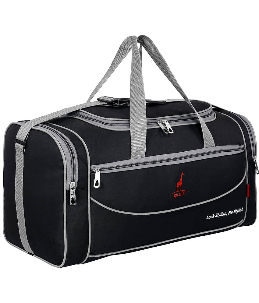 Giraffe 40 Ltrs Black Polyester Duffle Bag