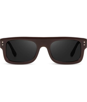 Peter Jones Brown Square Sunglasses ( Pack of 1 )