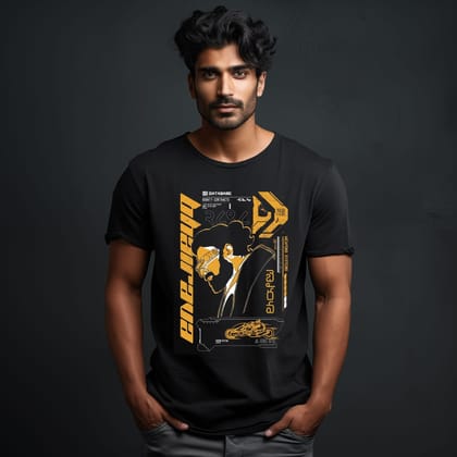 Kalki 2898 AD: Prabhas: The Mighty Bhairava Black Regular Fit Tee-S