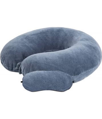 JUZZII Grey Neck Pillow,Eye Shade ( Pack of 2 )