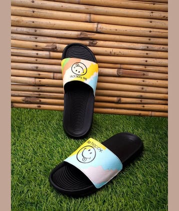 PERY PAO Black Men's Slide Flip Flop