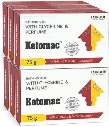 Ketomac Freshness ketomac Soap for All Skin Type ( Pack of 6 )