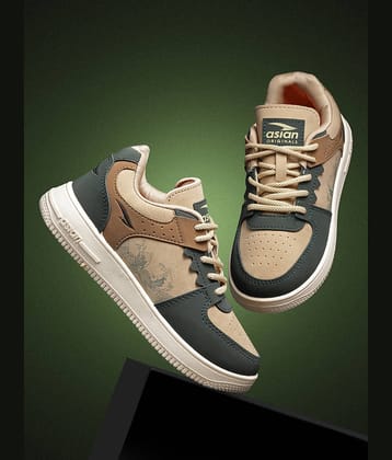 ASIAN THUNDER-07 KIDS Beige Boy's Sneakers