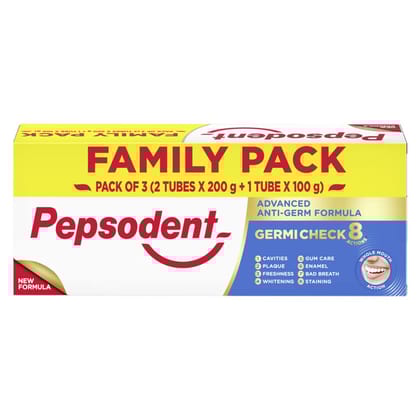 Pepsodent Germicheck+ 12h Germ Protection Toothpaste, 100 g