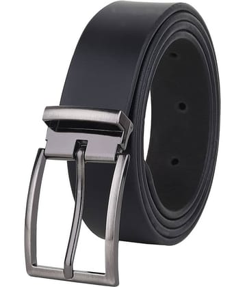SILKSHOPPING - Black 100% Leather Men's Formal Belt ( Pack of 1 )