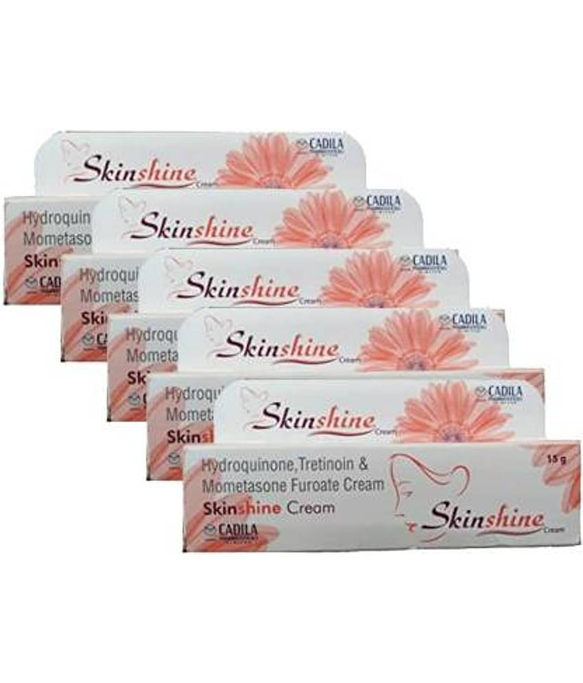 SKIN SHINE WHITENING CREAM 15 gm ( pack of 5) Night Cream 75 gm Pack of 5