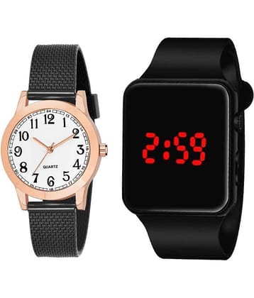 DECLASSE - Black PU Analog Womens Watch