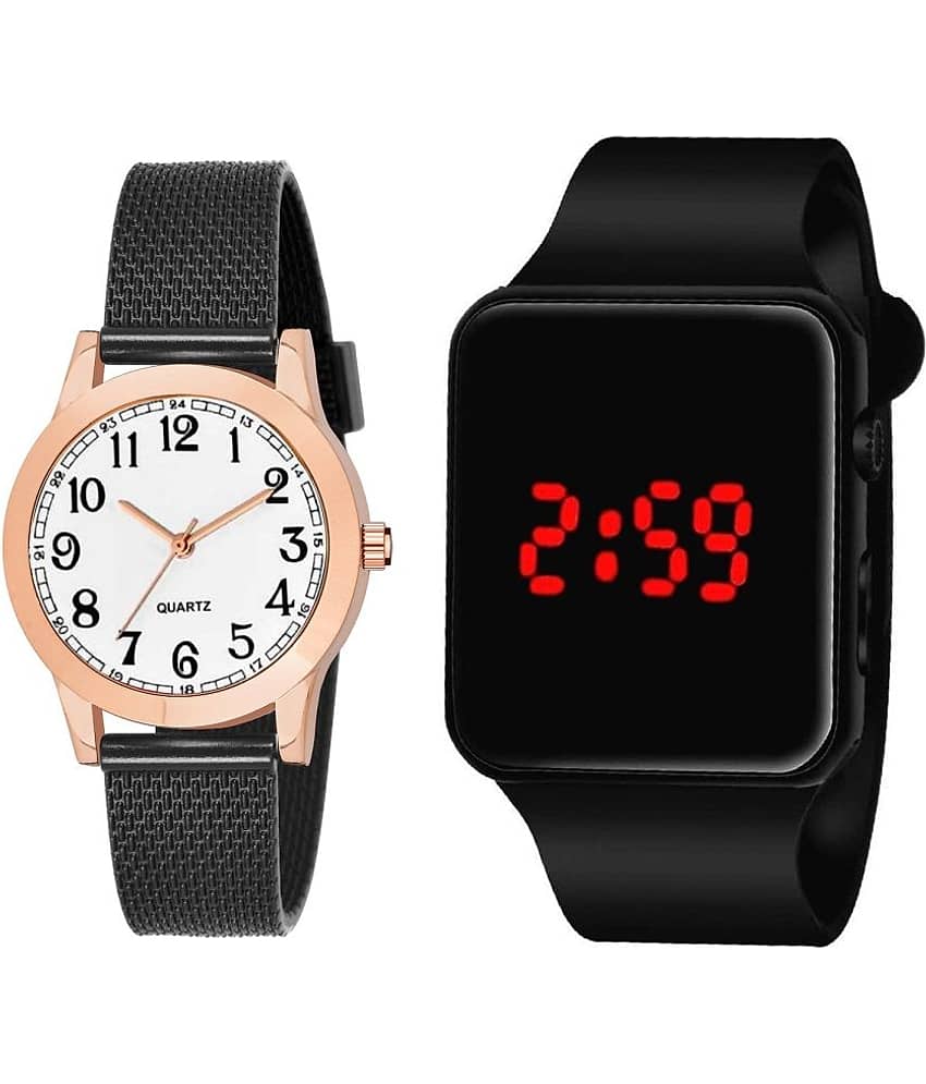 DECLASSE - Black PU Analog Womens Watch