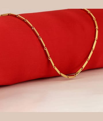 Thrillz Gold Plated Stainless Steel Chain ( Pack of 1 )