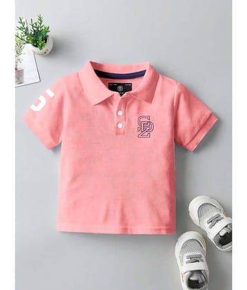 CODEZ Pack of 1 Boys Cotton Blend T-Shirt ( Peach )
