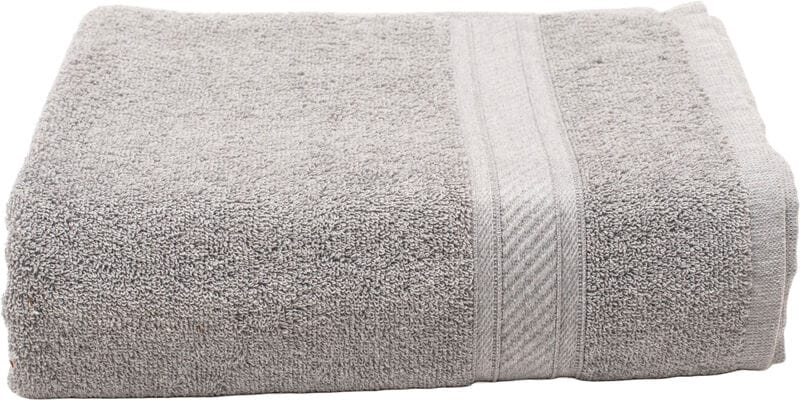 Furnofy Cotton 450 GSM Bath Towel Ash Grey (Pack Of 1)