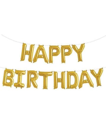 Happy Birthday Letter Foil Balloons