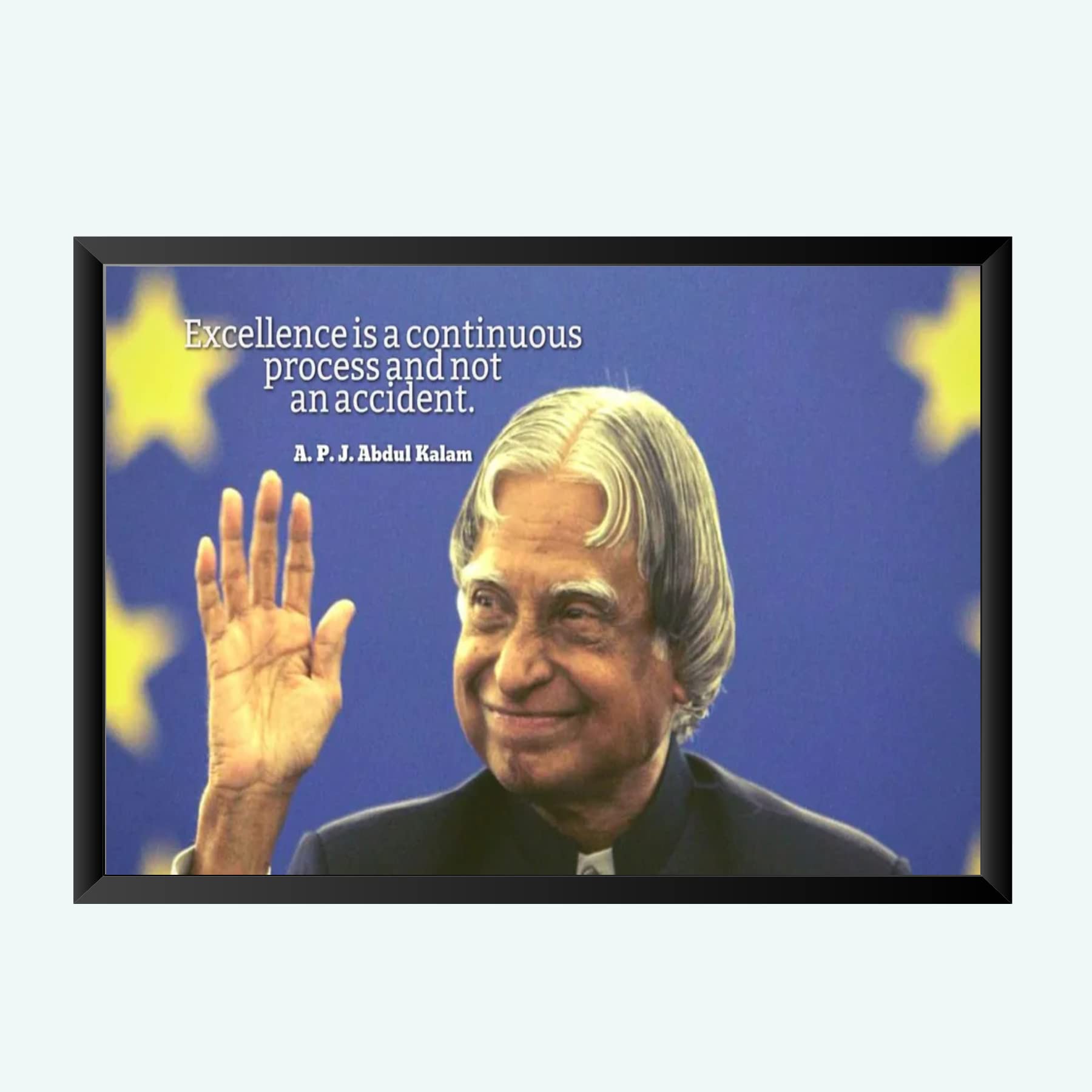 NOKKES A.P.J Abdul Kalam Wall Photo Frame For India Love And Wall Decoration Wall Photo Frame Size 8X12 Inch_pp