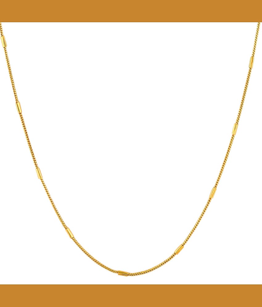 FASHION FRILL Gold Plated Chain ( Set of 1 )
