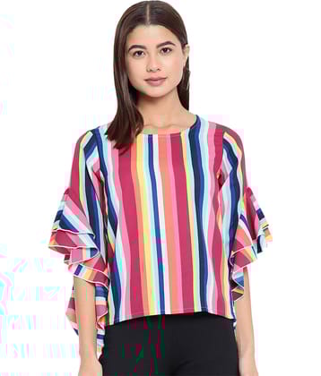 OTIRA Multi Color Crepe Women's Regular Top ( Pack of 1 )
