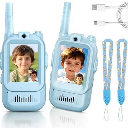 Kids Pretend Play Video Toy Set (2 Pack) | Rechargeable Interactive Role Play Toy with Fun Screen & Voice Effects | Indoor & Outdoor Play Toy for Children Ages 312