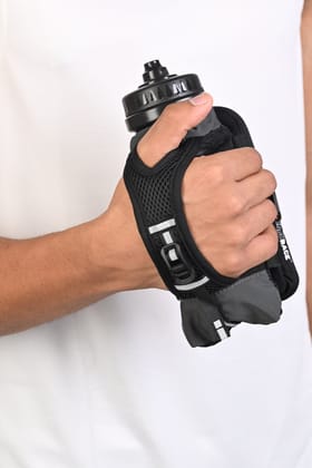 Handheld Flask with Phone Holder - Black