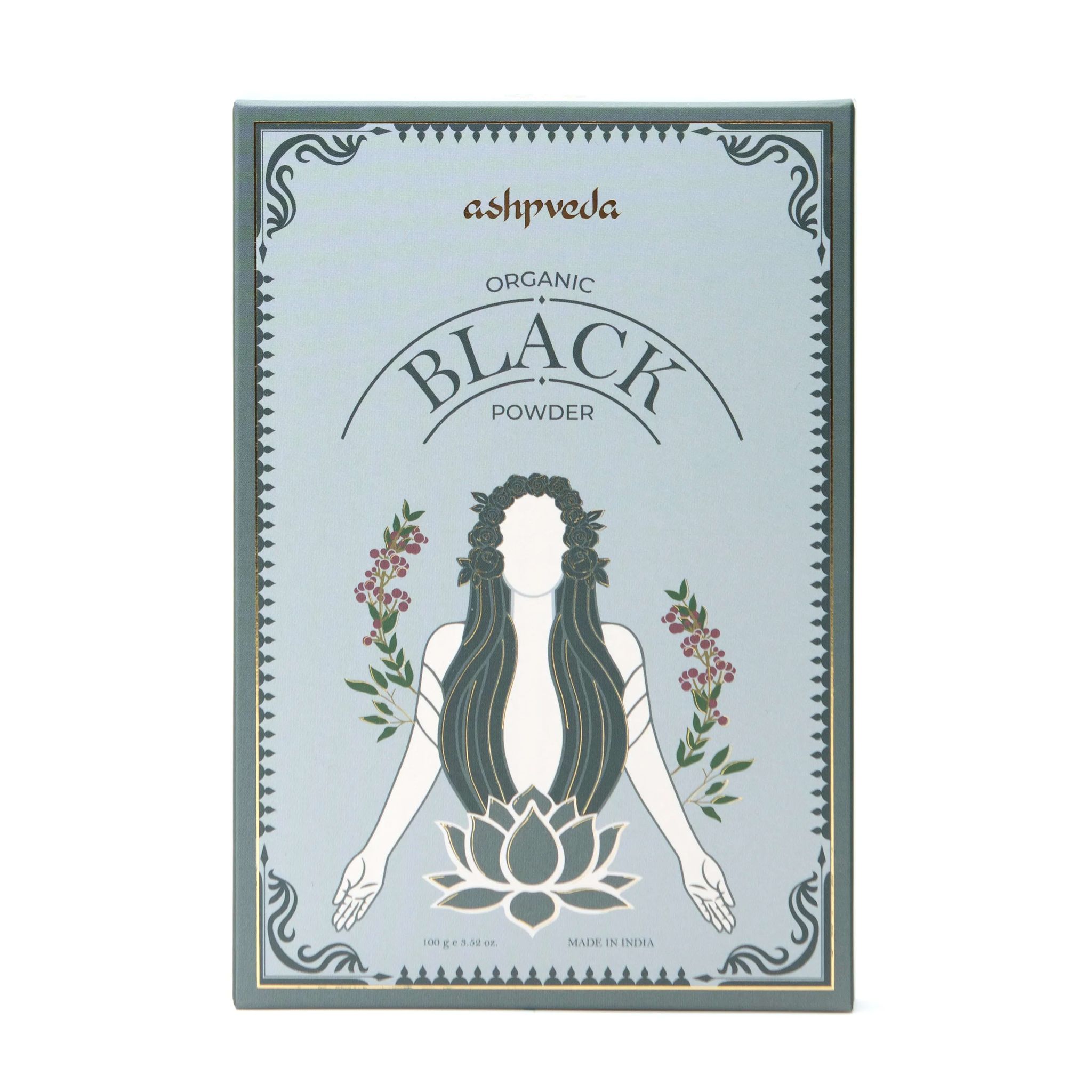 ashpveda Organic Black Hair Color Powder