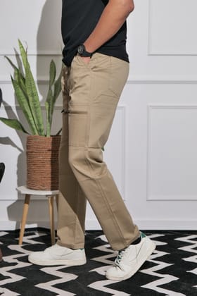 Men's Camel Premium Cargo Joggers Men's Camel Premium Cargo Joggers