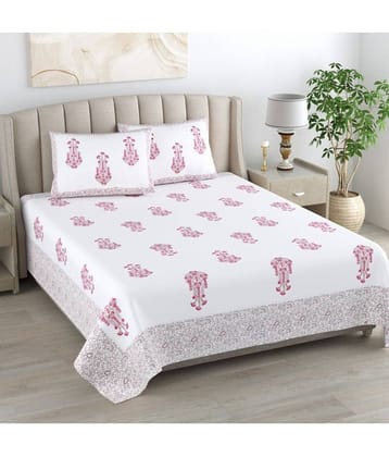 Bombay Spreads Cotton Double King Bedsheet ( Pink )