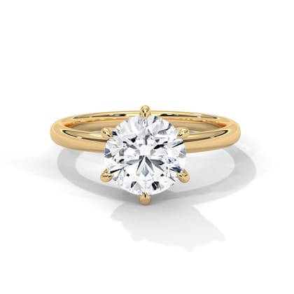 Tifaro 2 Carat MOISSANITE Solitaire 925 Silver Ring | 22KT Gold Vermeil-12