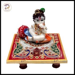 Marble Chowki Ladoo Gopal ji