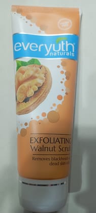 Everyuth naturals exfoliating walnut scrub  removes blackhead & dead skin cells 100g