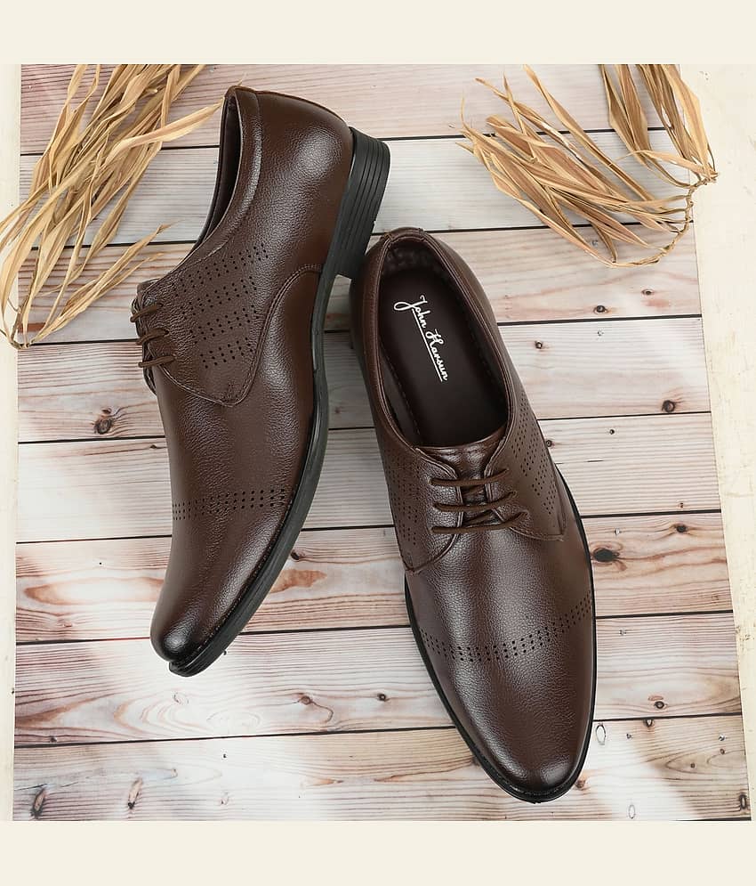 John Karsun - Brown Men's Brogue Formal Shoes