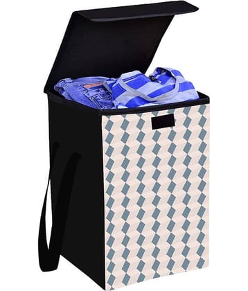 Laundry Bag Waterproof Non Woven Beige 45L Capacity