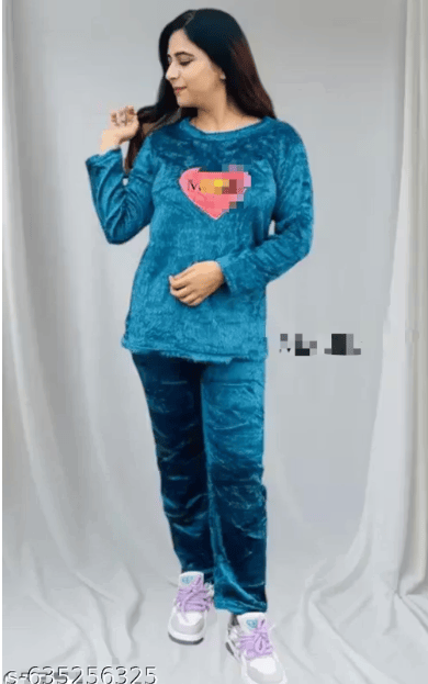Stylish Woolen Nightsuit