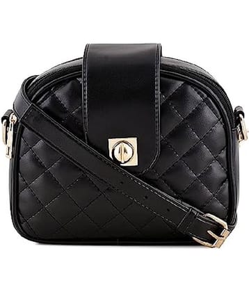 SAKWOODS Sling Bag PU Set of 1 ( Black )