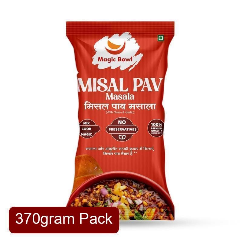 Magic Bowl Ready to Cook Misal Masala (40g) | Spicy Maharashtrian Curry Mix | Authentic Misal Pav Base