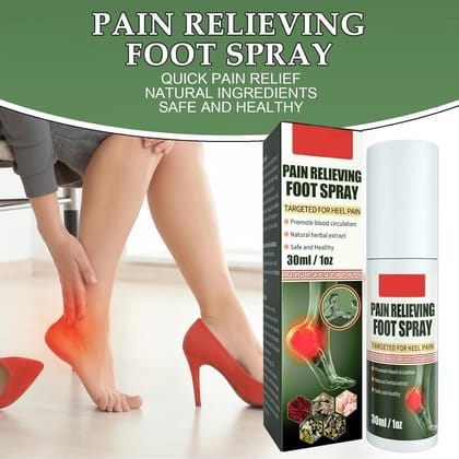 ELHAE Herbal Foot Pain Reliving Comfort Spray | Cooling Heel & Arch Relief Mist with Eucalyptus & Mint | Non?Greasy Daily Foot Care | 30?ml