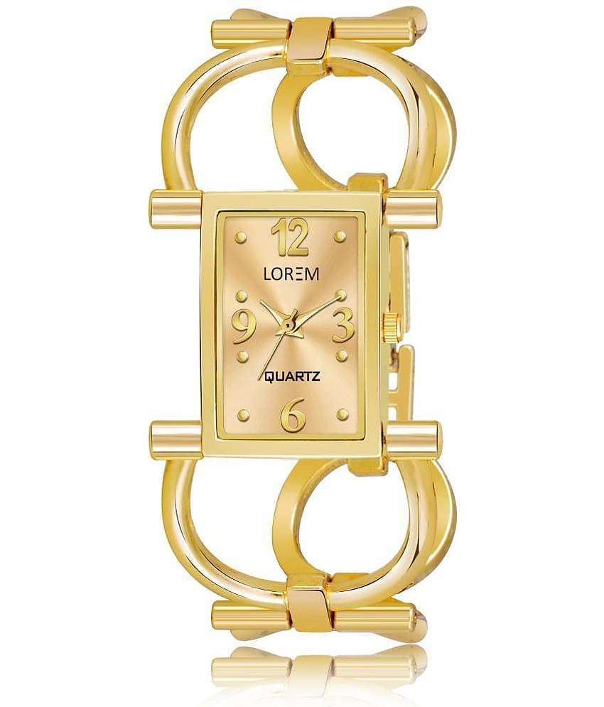 Lorem - Gold Metal Analog Womens Watch