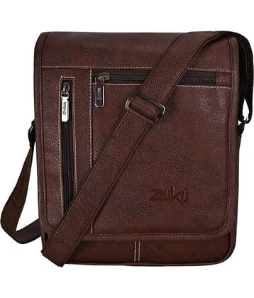 ZAIKO BAGS Brown Solid Messenger Bag