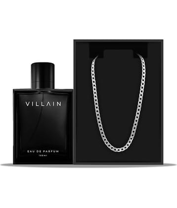 VILLAIN - OG Combo Classic 100ml & Silver Micro Plated Chain Eau De Parfum (EDP) For Men 2 ( Pack of 2 )