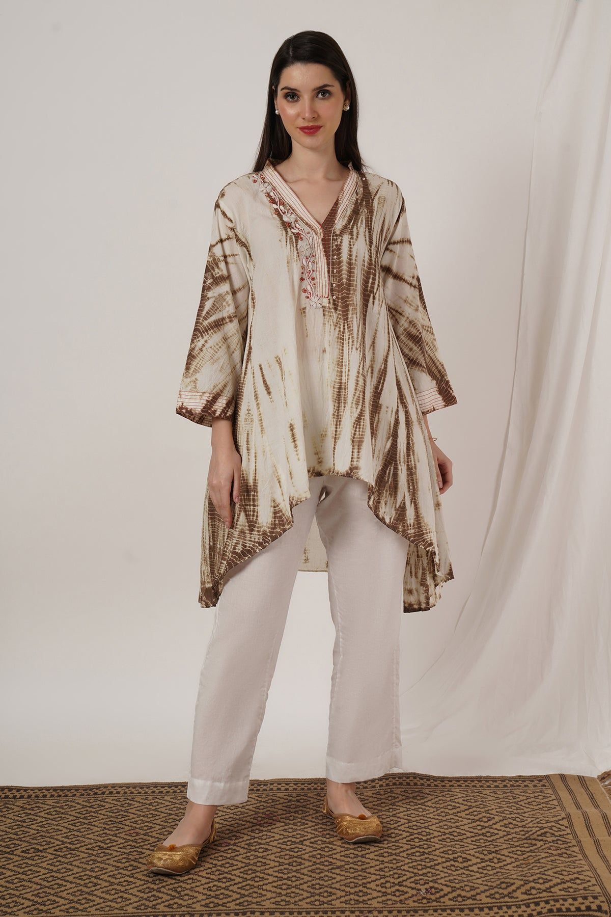 Brown Tie Dye tunic set of 2-XL