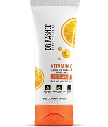 DR.RASHEL Vitamin C Face Wash Cleanses and Refreshes all types of skin (100 ml, Pack of 1)